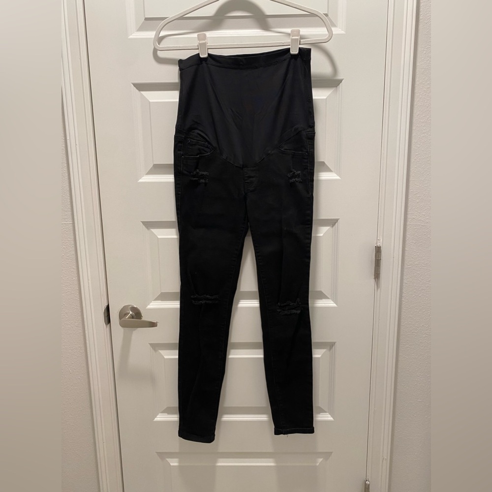 PinkBlush Maternity Denim Jeans High Rise Distressed 27 Skinny